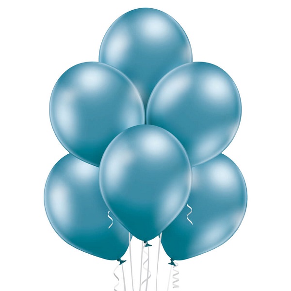 Mėlyno chromos helio balionas vakarėliui