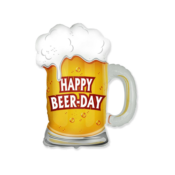 Helio baliona gimtadieniui „Happy beer-day“